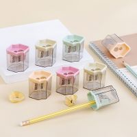 8 Pcs Cute Cartoon Double Hole Pencil Sharpener Stainless Steel Blade Efficient Sharpeners School Office Stationery Supply