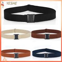 YESHE ปรับได้ปรับได้ เข็มขัดยืดหยุ่นได้ วินเทจ เข็มขัดผ้าใบแคนวาส สายรัดเอวแบบยืด เข็มขัดแบบกว้าง ยืดยืดได้ สายคาดเอว ใช้ได้ทุกเพศ