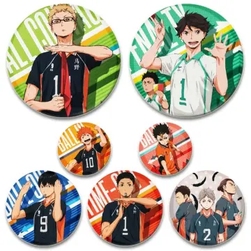 Anime Haikyuu! Volleyball Hinata Shoyo Hinata Metal Badge Brooch