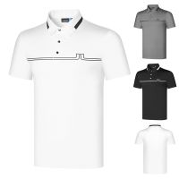 ★New★ J.linderberg GOLF เสื้อยืดโปโล แขนสั้น ระบายอากาศ แบบแห้งเร็ว เหมาะกับฤดูร้อน สําหรับผู้ชาย