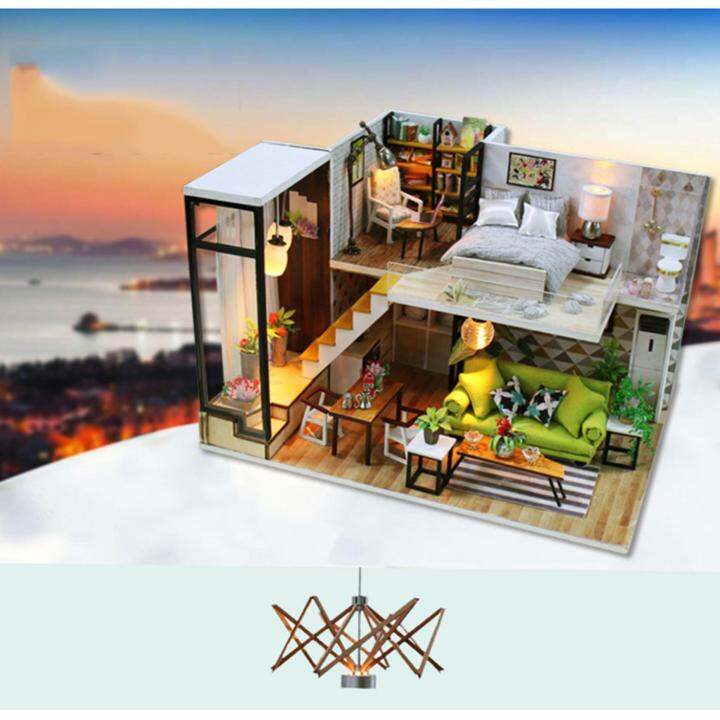 Mô hình lắp ráp nhà Bộ mô hình lắp ghép biệt thự DIY chất liệu vải giấy gỗcao cấp cực an toàn cho bé Lazadavn #4 Mô hình lắp ráp nhà Bộ mô hình lắp ghép biệt thự DIY chất liệu vải giấy gỗcao cấp cực an toàn cho bé Lazadavn