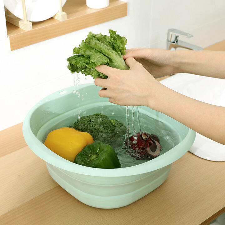 Collapsible Folding Wash Basin Portable Foot Soaking Bag Foot Spa