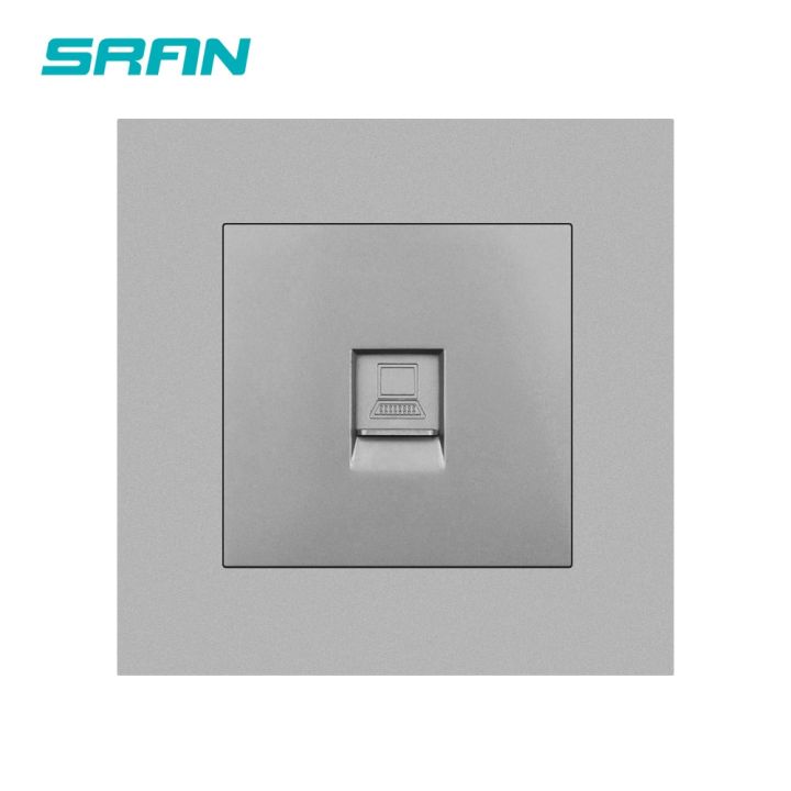 sran-wall-rj45-socket-5-category-computer-network-interface-new-flame-retardant-pc-panel-86mm-86mm-white-internet-outlet