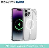 BOROFONE เคสแม่เหล็กติดโทรศัพท์ BI5ซีรีส์ที่บังน้ำแข็งสำหรับ IPhone15 Pro Max/IPhone15/iPhone Plus/iPhone Pro เคสโทรศัพท์ทนต่อแรงกระแทก