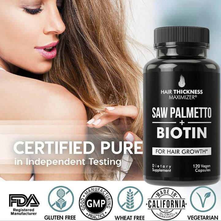 Saw Palmetto + Biotin Advanced Combo 2 in 1 for Hair Growth