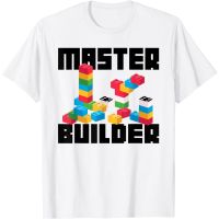 HOT ITEM!!Family Tee Couple Tee Adult Clothes Cool Master Builder Funny Building Blocks Gift Men  T-Shirt