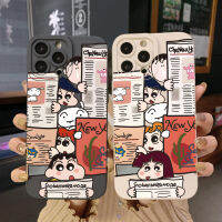 สำหรับ POCO X4 Pro M4 M3 Pro 5G X3 NFC GT F3อะนิเมะ Crayon Shin-Chan อ่านหนังสือพิมพ์คุณภาพสูงกล้องเลนส์ป้องกันสแควร์ขอบเต็ม Len ป้องกันกรณี