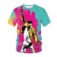 Freddie Mercury Queen Band T Shirts 3D Printed Summer Men Women T Shirt Fashion Retro Gothic Rock Streetwear Boys Girls Clothing