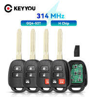 KEYYOU 314เมกะเฮิร์ตซ์กุญแจรถระยะไกลสำหรับโตโยต้า RAV4ไฮแลนเดอ Sequoia ทุนดราทาโคมา Fob 34ปุ่ม H ชิป GQ4-52T