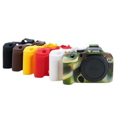 อุปกรณ์ป้องกันฝาครอบบอดี้เคสกล้องผิวเกราะซิลิโคน R10สำหรับกล้องดิจิตอล R10 Canon EOS