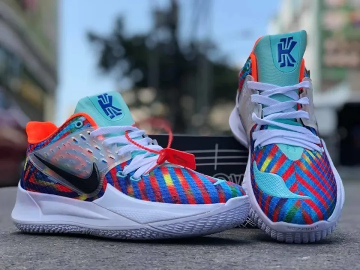 White Kyrie Rainbow Shoes Nike Kyrie Black Rainbow Soles For Men