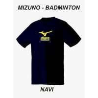 ใหม่ล่าสุด เสื้อยืด แขนสั้น พิมพ์ลาย MIZUNO BADMINTON DRYFIT MOTIF