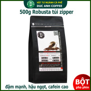 Cà phê Bột pha phin Robusta nguyên chất DUC ANH COFFEE - Gói 500g