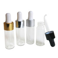 24x 10ml Mini Refillable Clear Glass Dropper Bottle 10cc Transparent tte Dropper Vial 13oz Sample Container