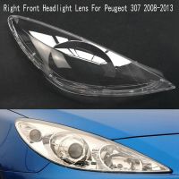 Car Right Front Headlight Lens Shell Cover Replacement Lampshade for Peugeot 307 2008-2013