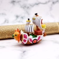 Thousand Sunny โมเดลเรือ One Piece รูปขนาดใหญ่ 10.5 ซม. ตกแต่งเรือโจรสลัดรูปเค้กตกแต่ง