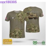 new personalized T-Shirt 3D British Army Challenger 2 Main Battle  2023 new