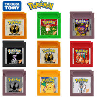 Pokemon GBC เกมตลับ 16 บิตวิดีโอเกมคอนโซลการ์ด Pokemon Series สีดำสีขาว Genesis ทองเงิน 97 Kalos Crystal สำหรับ-Souyine