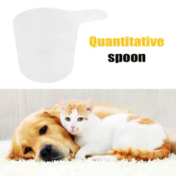 Dog Cat Food Scooper Pet Food Measuring Spoon Cat Measuring Cup for Kitten  Large Dogs Bird Food Indoor Cats Kitchen Rice Baking