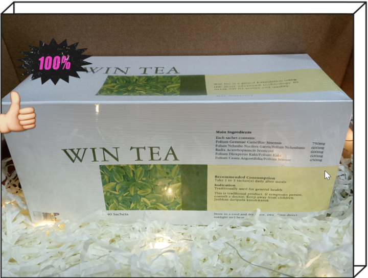 Natural Win Tea 40 Sachets Lazada