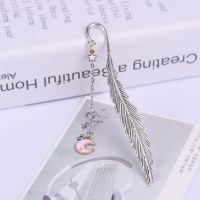 Metal Feather Bookmark School Supplies Separador De Libro Book Accessories Marque Page Bookmarks Marcapaginas Cute Book Mark