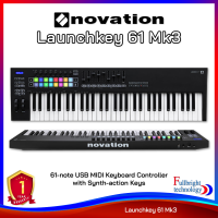 Novation Launchkey 61 MK3 มาพร้อมกับ Hardware และ Software มากมาย สามารถเชื่อมต่อได้ทั้ง PC และ Mac รับประกันศูนย์ไทย 1 ปี