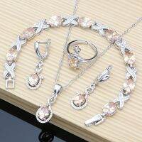 925 Silver Color Jewelry Set