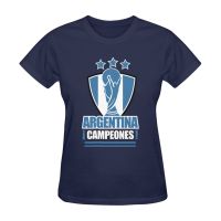 【New】 T-shirt S-5XL เสื้อยืดแฟนอาร์เจนตินา Argentina Champions 3 Stars FIFA World Cup Qatar 2023 Champions T-Shirts! ! !