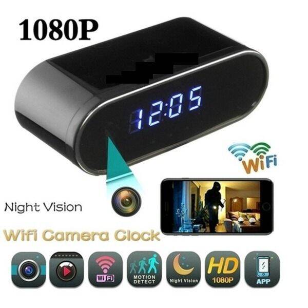 Z10 Kamera tersembunyi dengan fitur Wifi dan bentuk Jam LCD Meja yang