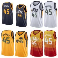 #45 2022 NEW Nba Jazz Donovan Mitchel City Embroidered Basketball Shirt Y727