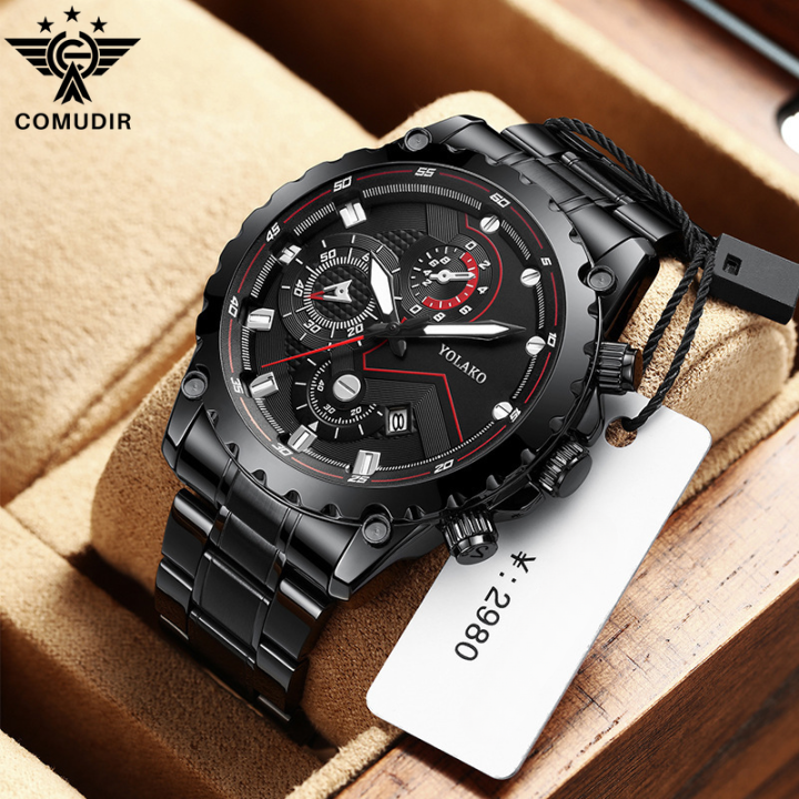 COMUDIR Watch for Mens Original Sale Now 2023 New Dual Calendar Glow ...