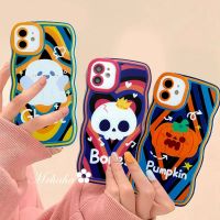 2023เคส A78ฮาโลวีนสำหรับ OPPO A17 A77s A77 A74 A57 A76 A96 A16 A16s A16k A15 A32 A15s A3s A55 A5 A54 A5s Reno 8T A95 7 A94 5 A93ฝาครอบป้องกันเนื้อนิ่ม TPU เคสโทรศัพท์ปิดขอบหยักลายผีฟักทอง F9มือโปร