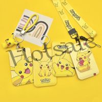 【hot sale】 ﹉▪ B11 Cartoon Pokemon Pikachu Card Holder Girls/Students Card Holder With Lanyard Neck Strap Card