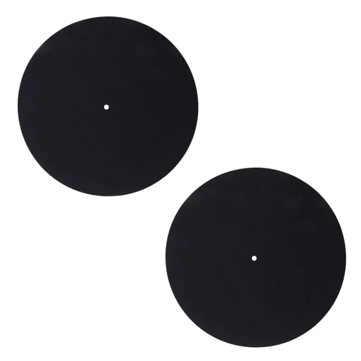 2Pcs UltraThin AntiStatic Lp Vinyl Turntable Record Player Pad for