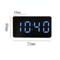 Holiday Discounts Mirror Table Clock Multiftional Digital Alarm Snooze Display Time Night LED Light Desk Desktop Home Decor Gifts For Children