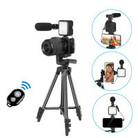 Profession Camera Recording Microphone with Stand Condenser Microphone for Phone DSLR Vlogging Video Interview microfone