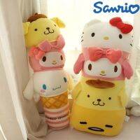 Sanrio หมอนยาว70ซม. หมอนรองนั่งโซฟารูปสัตว์คุรุมิเมโลดี้ Cinnamoroll ยัดไส้ตกแต่งตุ๊กตาน่ารักของขวัญ