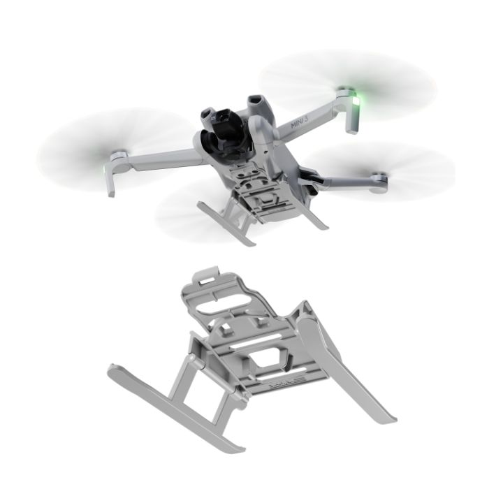 ชั้นสำหรับฝึกป้องกันการตกลงจอดเพิ่มแบบพับได้สำหรับ-dji-mini-3-สีเทา