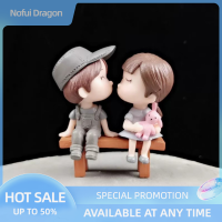 Nofui 2pcs ของขวัญวันวาเลนไทน์สำหรับแฟนแฟนคนรักคู่จูบเรซินตุ๊กตาของขวัญแต่งงานสำหรับแขกของขวัญเพื่อนเจ้าสาว