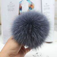 9cm Real Fox Pompoms Fur Balls Flutty Large Pompon Diy Handmade Keychain Children Hat Scarf Shoe Garment Jewelry Crafts Supplies