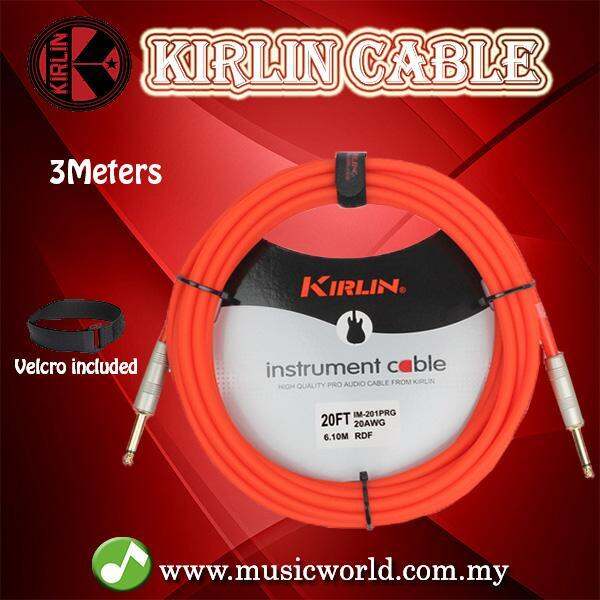 Kirlin Cable IM201PRG Red Frost Instrument Cable Mono Plug 3 Meter Guitar Cable Lazada