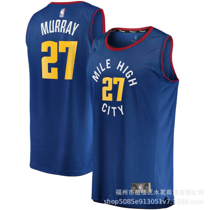 เสื้อเจอร์ซีย์บาสเก็ตบอล-nba-22-23-denver-nuggets-จาเมอเรย์สีน้ำเงิน