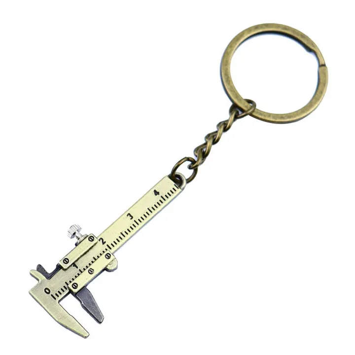 [Vernier Caliper Keychain] Keychain Mini New Fashion Car Key Portable