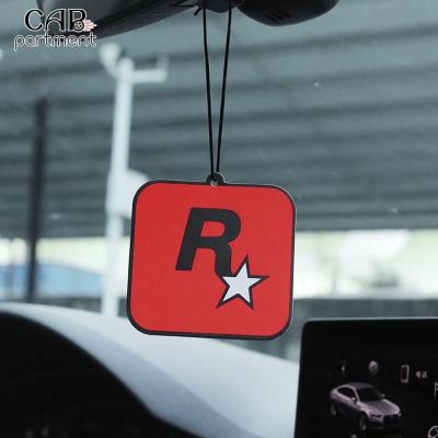 【DT】  hotLong Lasting Aromatherapy Fashion Carboard Fragrance For R Star Durable Beautify The Interior Purified Air Car Interior Pendant