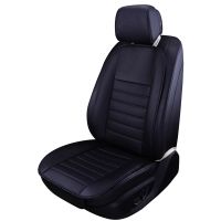 AiYuJi Luxury PU Leather Car Seat Cushion Suit for Most Cars with slim Waistline Backrest 1PCS 3colors non-silp Car Seat Cover