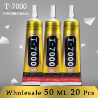 20PCS ZHANLIDA T7000 Black Glue 50ml Mechanic Strong For Mobile Phone Screen Repair Super Adhesives Glass