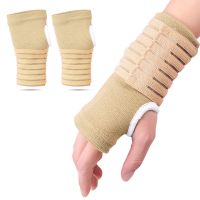 2pcs Elastic Bandage Wrist Guard Support Arthritis Sprain Band Carpal Protector Hand Brace Accessories Sports Safety Wristband