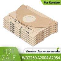 ถุงกระดาษกรองเครื่องดูดฝุ่นถุงหูรูดอะไหล่สำหรับ Karcher A2000 Series WD2.250 6.904-322.0