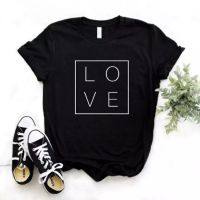 พร้อมส่งเสื้อยืดลายLOVE เสื้อคู่รัก