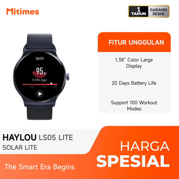 Smartwatch Haylou lite Global Original - HAYLOU SOLAR lite